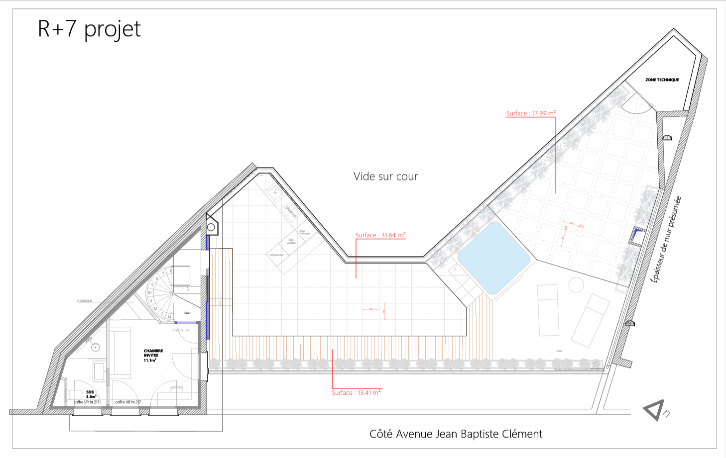 Boulogne-Billancourt — R+7 · Terrasse